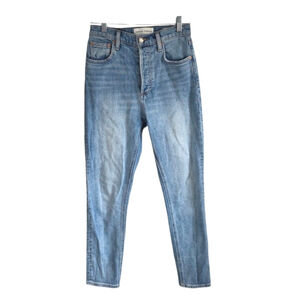 Denim ForumThe Yoko High Rise Slim Denim Jeans Button Fly SZ 25